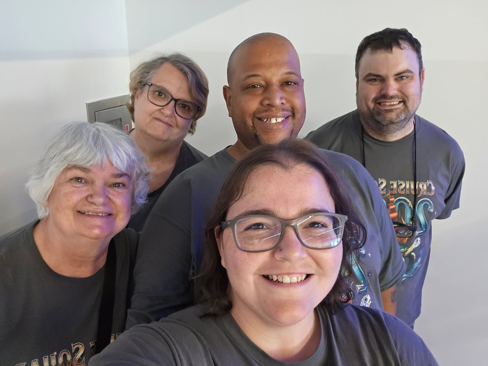 2025 carnival celebration picture of Deedee James Dustin Charlotte and Jeanne